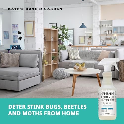 Kate's Home & Garden Peppermint Oil Spray for Bugs, Ants, Spiders (32oz)
