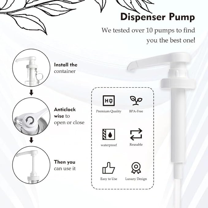 2 Pack Glass Laundry Detergent Dispenser - Gallon Fabric Softener Liquid Dispenser for Laundry Room (128 oz Each), Liquid Laundry Soap Dispenser - Includes Labels, Funnel, and Measuring Cup