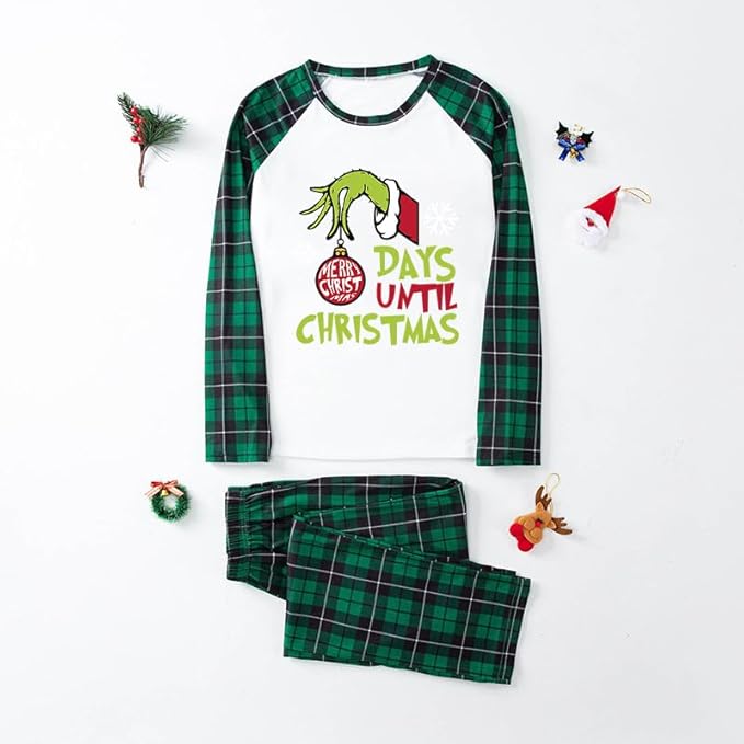 TEERAPHIQUE Christmas Pajamas for Family,Family Holiday Pajamas Matching Sets,Xmas Jammies for Couples