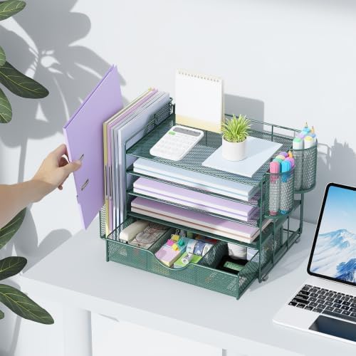 gianotter 5-Tier Desk Organizer with Drawers and File Holders