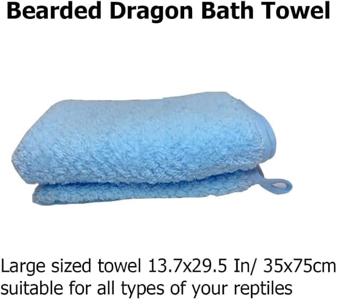 Foldable Bearded Dragon Bathtub with 2PC Reptile Bath Brush and 1PC Lizard Towel, Bearded Dragon Grooming Accessories Portable Swimming Pool for Small Animals Ferret Bunny Dogs (XS)