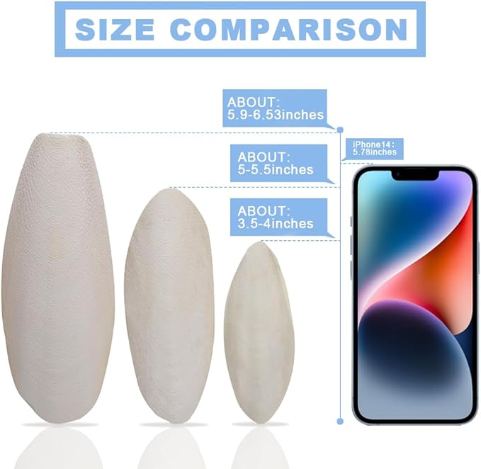 Bird Cuttlebone for Parakeets, Cuddle Bone, Birds Calcium, 3.5"-4", 12 Pcs | Cuttlefish Bone for Sharp Beaks, Natural Calcium for Parrots Cockatiels Budgie Tortoise