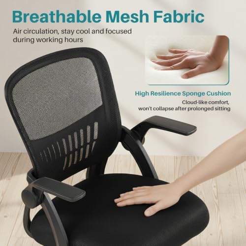 OLIXIS Ergonomic Office Desk Chair, Mid-Back Executive Computer Chair