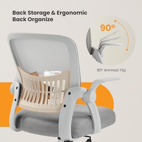 Sweetcrispy Computer Desk Chair, Home Office Chair, Lumbar Support