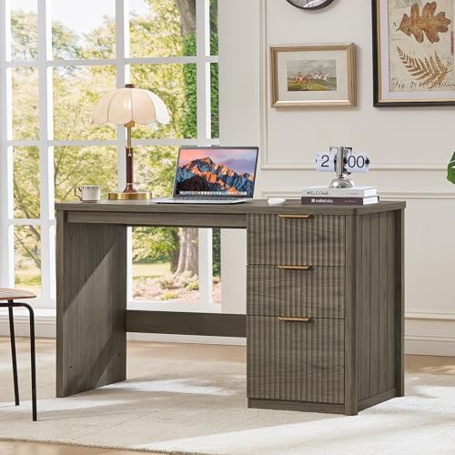 LEYAOYAO Office Desk 48" with 3 Drawers Storage File Cabinet