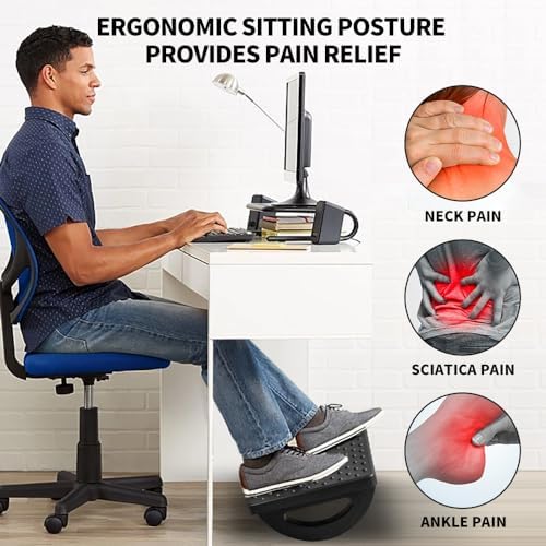CasaZenith Foot Rest Under Desk at Work, Foot Stools for Under Office Desk