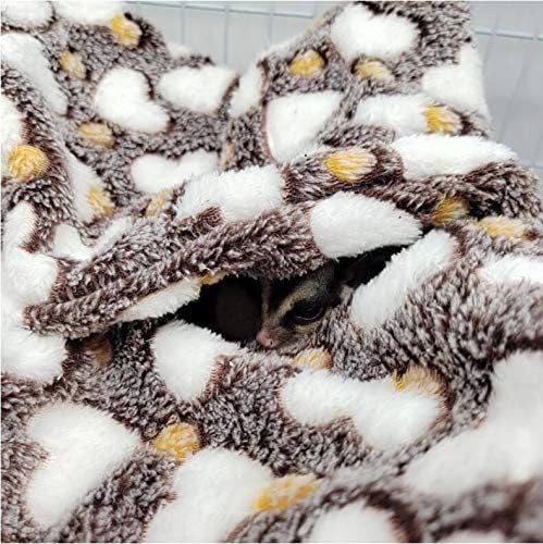 ISMARTEN Small Animal Hanging Hammock, Pet Hanging Nap Sack Sleep Bag Bed, Cage Hammock Beds for Ferret Guinea-Pig Sugar Glider Hamster Rat Mice Chinchilla Flying Gerbil and Squirrel (Green)