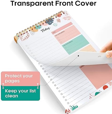Taja To Do List Notepad, Undated Daily Planner for Work and Goal Setting