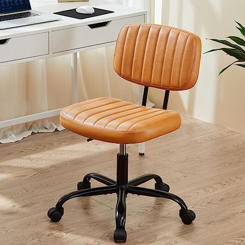 Sweetcrispy Office Desk Chair, Small Home Vanity Chair, Lumbar Support