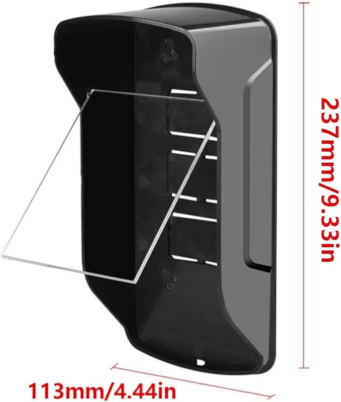 Long Size Waterproof Covers Rain Shielding Box Outdoor Sun Protections ABS Box for Face Recognition Access Control Machi