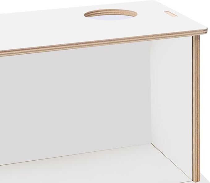 Hamster Digging Box Hamster Sand Bath Box Rest Visible Shelter Acrylic Shower Room Sand Bath Container for Rat Chinchillas Gerbils, 25cmx15cmx15cm