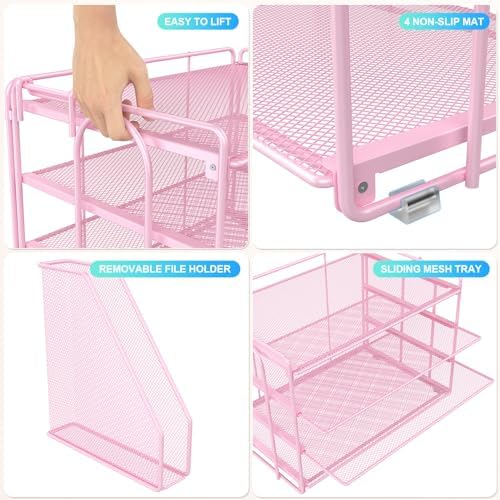 gianotter 4-Tier Paper Organizer With Magazine Holder