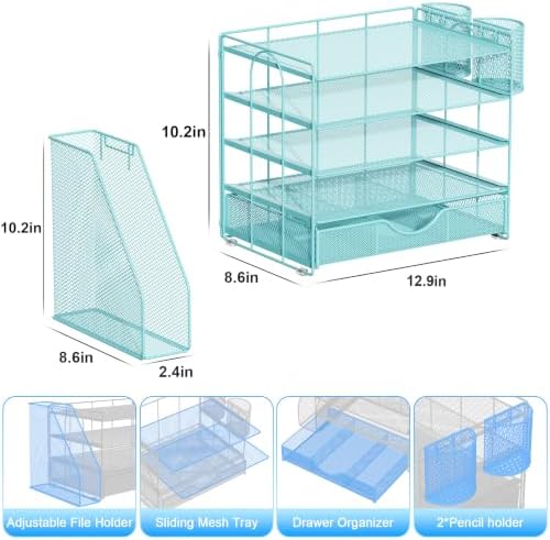 gianotter 5-Tier Desk Organizer with Drawers and File Holders