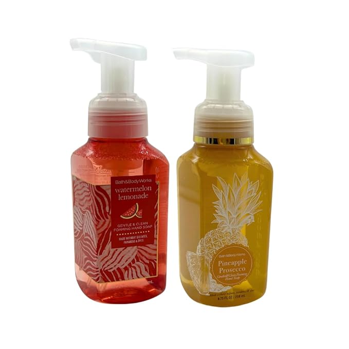 Bath & Body Works Gentle & Clean Foaming Hand Soap 8.75 fl oz (Watermelon Lemonade & Pineapple Prosecco)