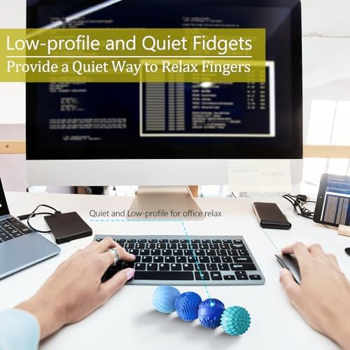 Silicone Magnetic Balls Fidget Toys for Adults & Teens,8PCS Stress Relief Sensory Toys for Autism ADHD Anxiety,Fun Textures Gadgets,Office Desk Toy,Stocking Stuffers for Men Women Teen Gifts