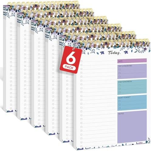 Taja To Do List Notepad, Undated Daily Planner for Work and Goal Setting