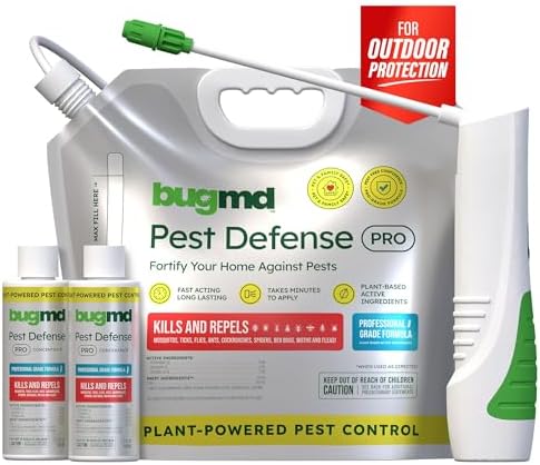 BugMD Pest Defense Pro Peppermint Oil Bug Spray and Mosquito Repellent