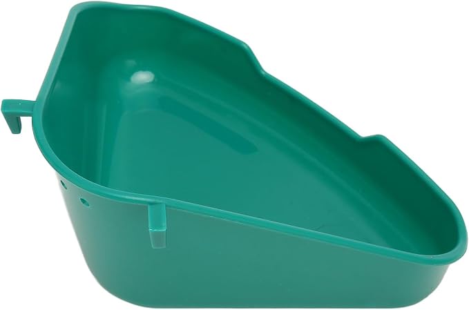 Corner Litter Pan, Pet Toilet for Small Animals with Fixing Accessories for Cage, Odorless Plastic Bunny Litter Box for Rabbits Ferrets Guinea Pigs Rats Chinchilla (S)