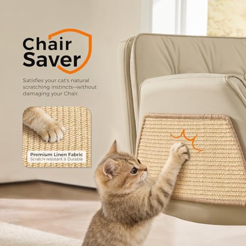 amseatec Criss Cross Office Chair, Swivel Makeup Vanity Chair with Wheels