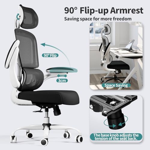 TRALT Office Chair Ergonomic Desk Chair - Gaming Chair with Lumbar Support