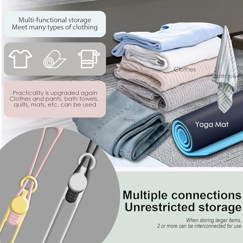 20Pcs Silicone Cable Ties, Cord Organizer Cable Management-2Sizes
