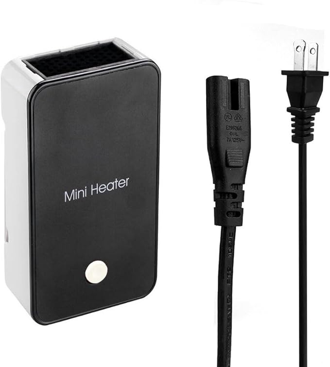 Safety Energy-saving Heater Mini Portable Room Office Desktop Electric Fan Heater Air Warmer Black