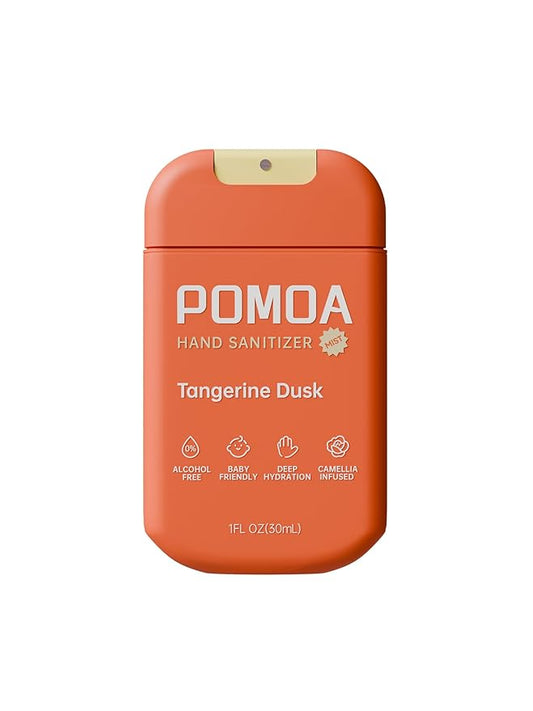 Alcohol Free Hand Sanitizer Spray, Non Irritating, Hydrating and Non Greasy, Gentle Fine Mist, Travel-Friendly Pocket Size 1 Fl Oz, Tangerine Dusk