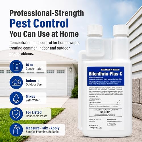 Bifenthrin Plus-C Insecticide, 16 oz, Roach Killer