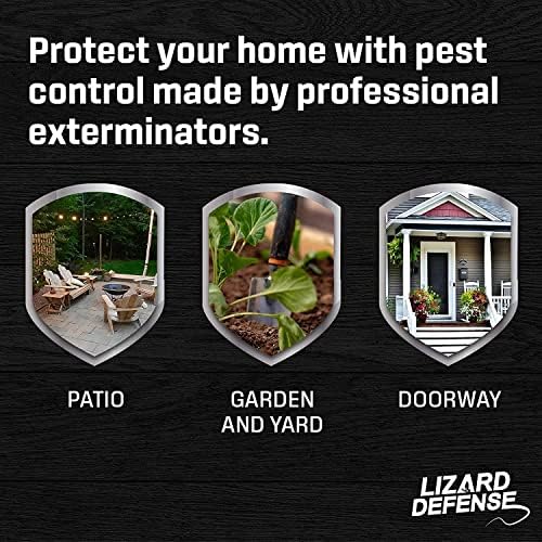 Exterminators Choice Peppermint Oil Defense Spray for Lizards & Bugs - 32 Fl Oz, Peppermint Scent Oil - Exterminator Spray Formula for Home & Garden - Indoor & Outdoor Use