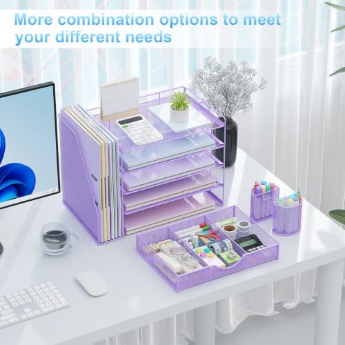 gianotter 5-Tier Desk Organizer with Drawers and File Holders