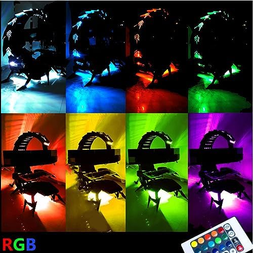 Gaming Chair Ergonomic Swivel with RGB LED for Racing, E-Sports, and Home Office Comfort (C)