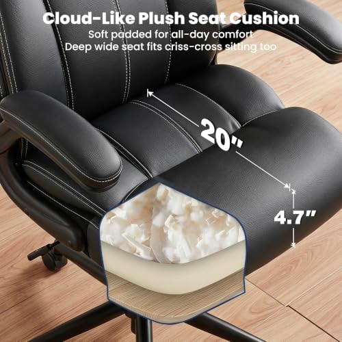 Ergonomic High Back Office Chair with Inflatable Lumbar Support