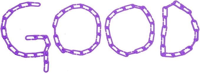 200Pcs Purple C-Clips Plastic Chain Links for Birds & Small Pets | Non-Toxic Safe & Durable. Chew-Resistant For Indoor/Outdoor. C-Clip Snaps Together Easily. Plastic Chain Toy For Small Pets