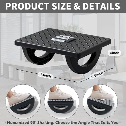 CasaZenith Foot Rest Under Desk at Work, Foot Stools for Under Office Desk