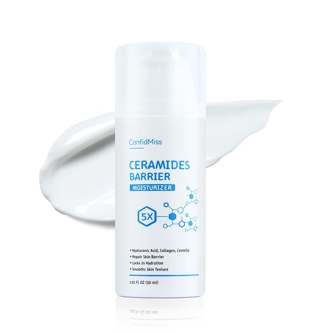5X Ceramide Barrier Moisturizer Face Cream，With Ceramide Hyaluronic Acid Centella Collagen Hydration Relief Redness Reducing Ultra Repair Cream For All Skin Type Sensitive Skin-#1-1PC