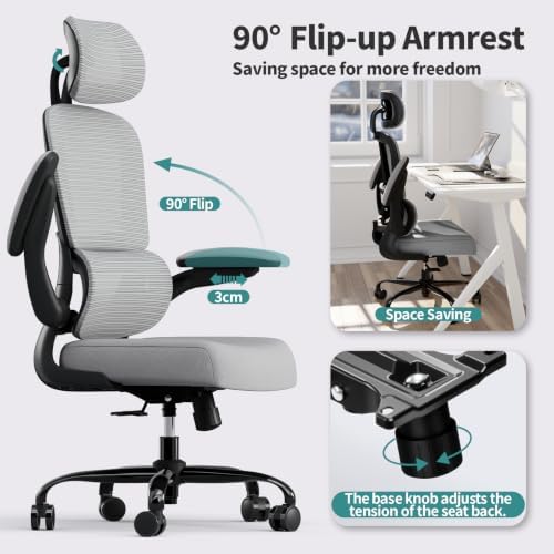TRALT Office Chair Ergonomic Desk Chair - Gaming Chair with Lumbar Support