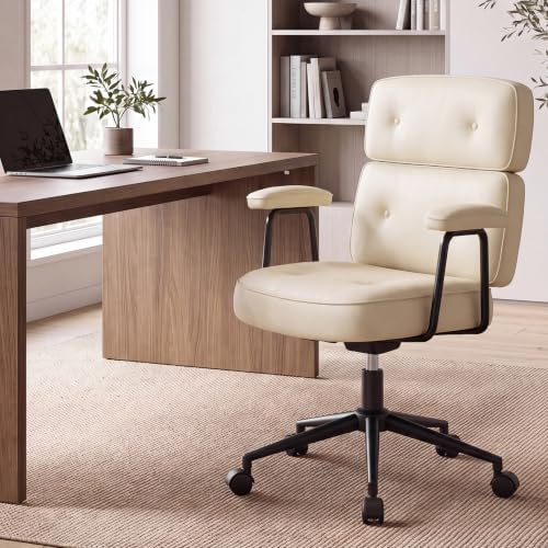 OLIXIS Ergonomic Home Office Desk Chair, PU Leather Computer Chair