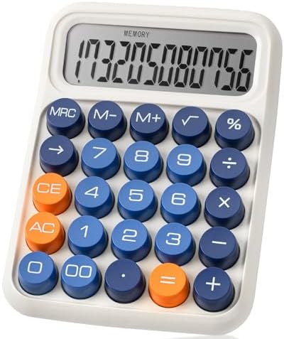 Mr. Pen- Mechanical Switch Calculator, 12 Digit Large LCD Display