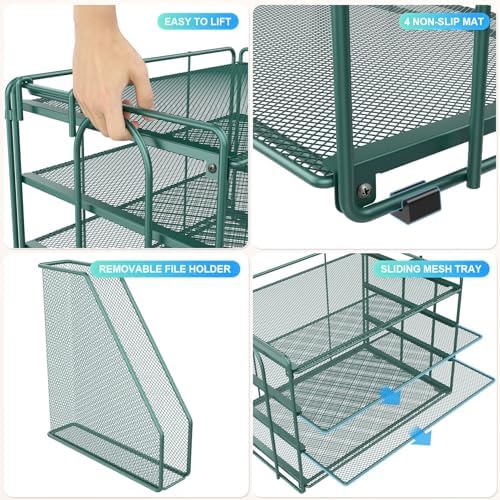 gianotter 4-Tier Paper Organizer With Magazine Holder
