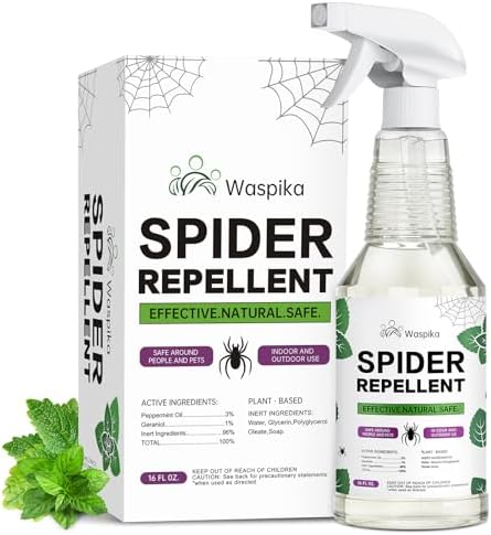 Peppermint Oil Insect and Spider Repellent Spray, Repels and Kills Ants and Bugs, Extra Strength Natural Plant Based Pest Control for Home, Kitchen and Garden, Safe for Family and Pets, 16 oz