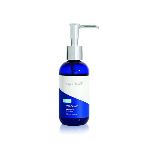 Capri Blue Hand Wash Soap - Liquid Luxury Hand Soap - Tropical & Fruity Scented Moisturizing Wash - Refillable Pump Bottle - No Added Gluten, Parabens, or Sulfates (Volcano, 7.75 fl oz)