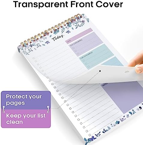 Taja To Do List Notepad, Undated Daily Planner for Work and Goal Setting