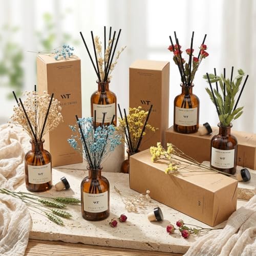 Ocean Mist & Sea Salt Scent Reed Diffuser Set for Bathroom Air Fresheners