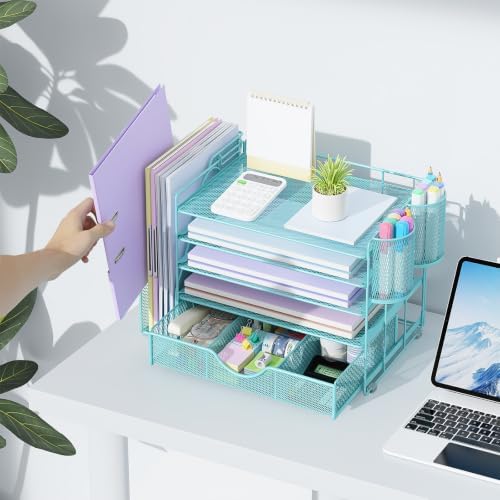 gianotter 5-Tier Desk Organizer with Drawers and File Holders