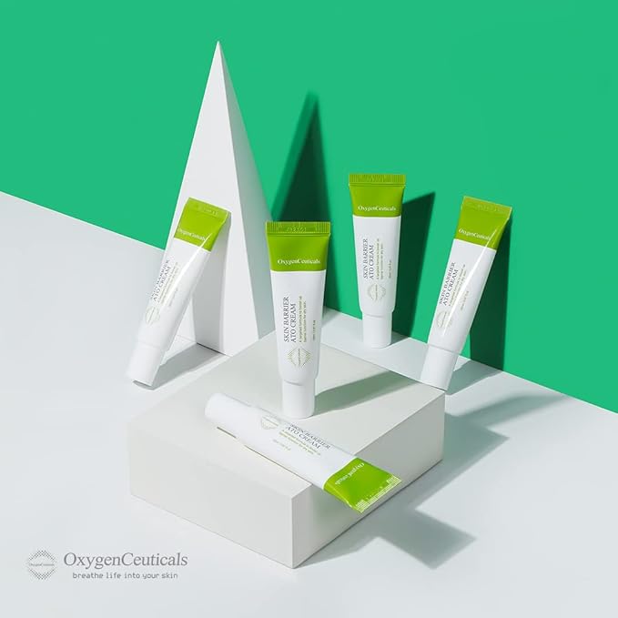 OxygenCeuticals Skin Barrier Ato Cream – Protective Cream with Fucoidan V, Shea Butter & Centella Asiatica, Clinically Proven to Strengthen Skin Barrier & Soothe Sensitive Skin. 0.67 fl.oz (20ml)