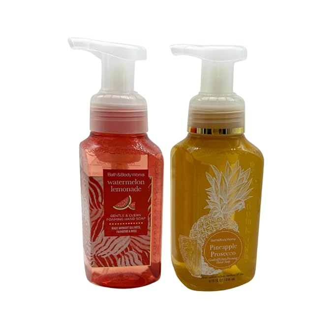 Bath & Body Works Gentle & Clean Foaming Hand Soap 8.75 fl oz (Watermelon Lemonade & Pineapple Prosecco)