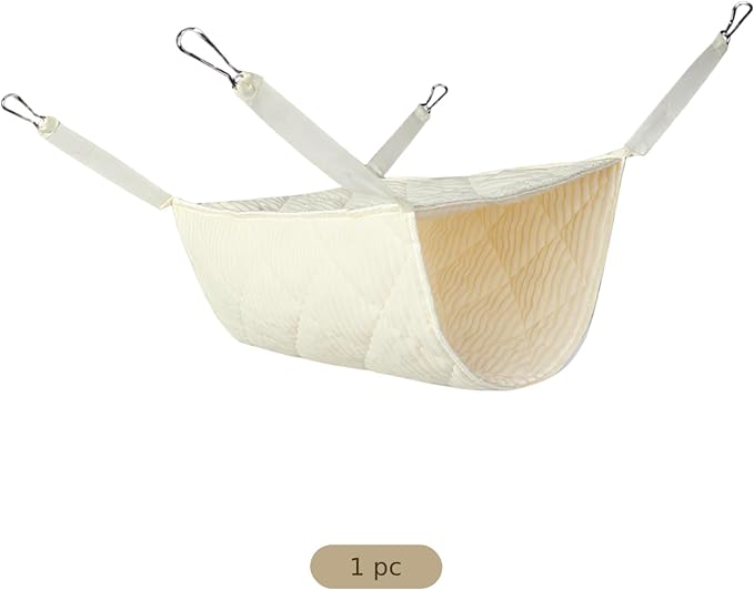 Pet Tunnel Hammock, Fabric Small Animal Hanging Bed for Cats, Ferrets, Rats, Mice, Guinea Pigs, Hamsters, Plush Hideout, 11.8 x 15.7 in, Space Saving Cozy Cave Play Mat for Cages