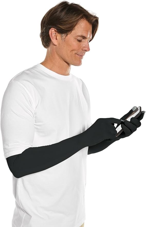 Coolibar Long Full Finger UV Sun Gloves - UPF 50+ Sun Protection - Culebra