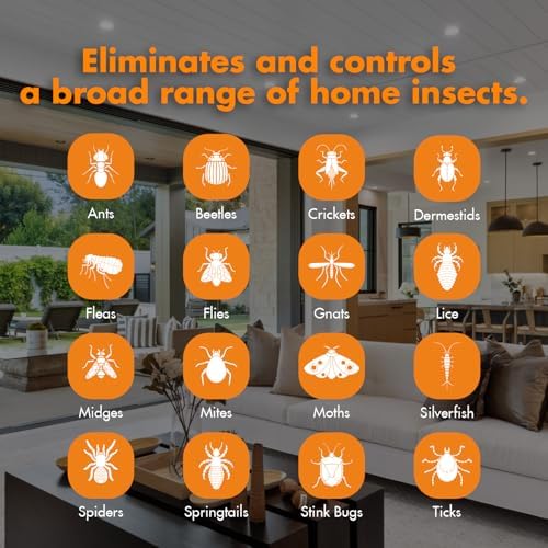 EcoVenger All Purpose Home Insect Control 1/2 Gallon with Trigger Sprayer, for Fleas, Fruit Flies, Gnats, Moths, Roaches, Spiders, Fast Kill