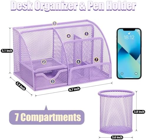 13-in-1 Office Desk Organizer Set for Back to School Supplies Accessories